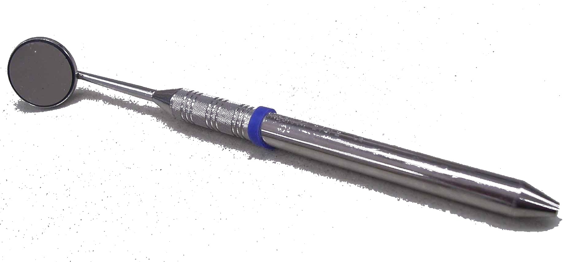 Dental mirror on white background